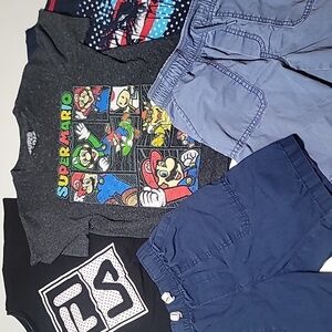 5/$30 FILA SUPER MARIO Shirts Shorts Cotton Bundle Summer Lot